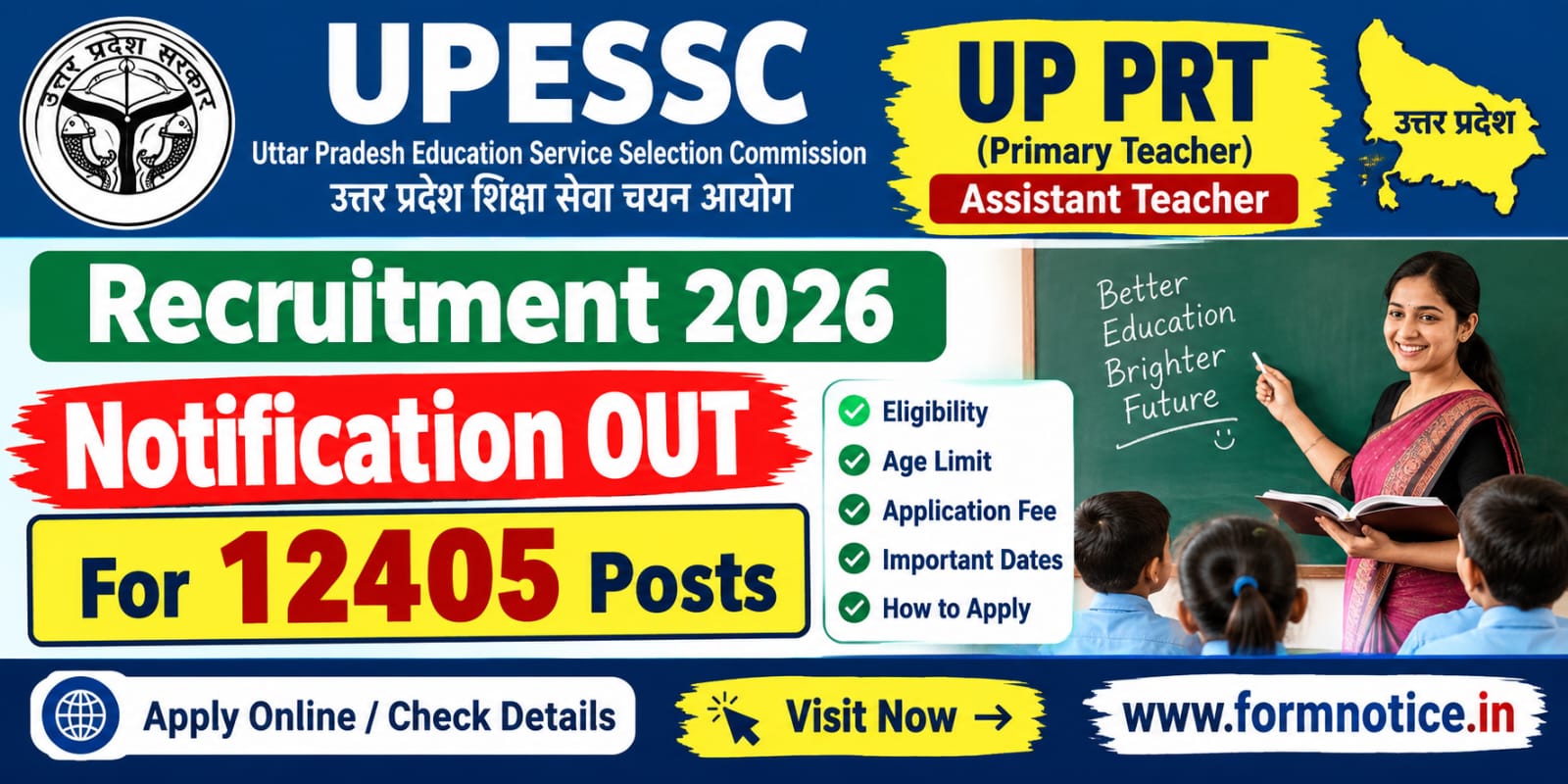 UPESSC UP PRT Assistant Recruitment 2026