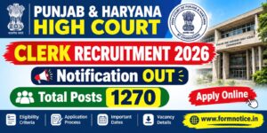 Punjab and Haryana High Court Clerk Recruitment 2026